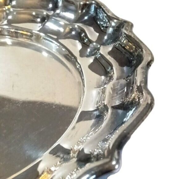 Vintage Birks Regency Plate Silver Plated Round Serving Dish 6" - Picture 5 of 6